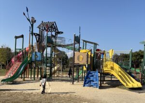 びわこ地球市民の森の大型遊具（里の森ゾーン）